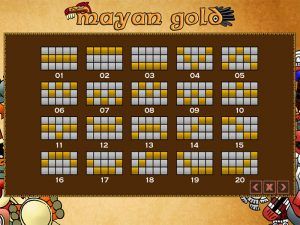 Mayan Gold paytable2